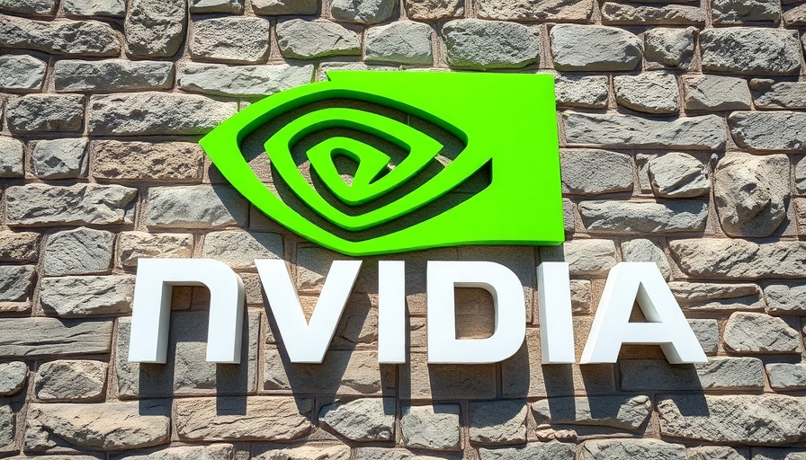 Nvidia logo on stone wall reflecting earnings expectations.