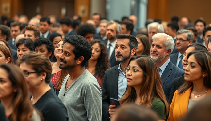 Diverse professionals at event; potential opinions for Washington Post.