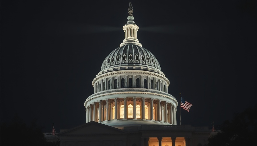 U.S. Capitol dome at night, symbolizing Effects of Making the Tax Cuts and Jobs Act Permanent