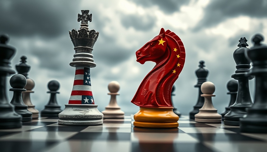 Chess pieces symbolizing Trump foreign policy Asia-Pacific tension.