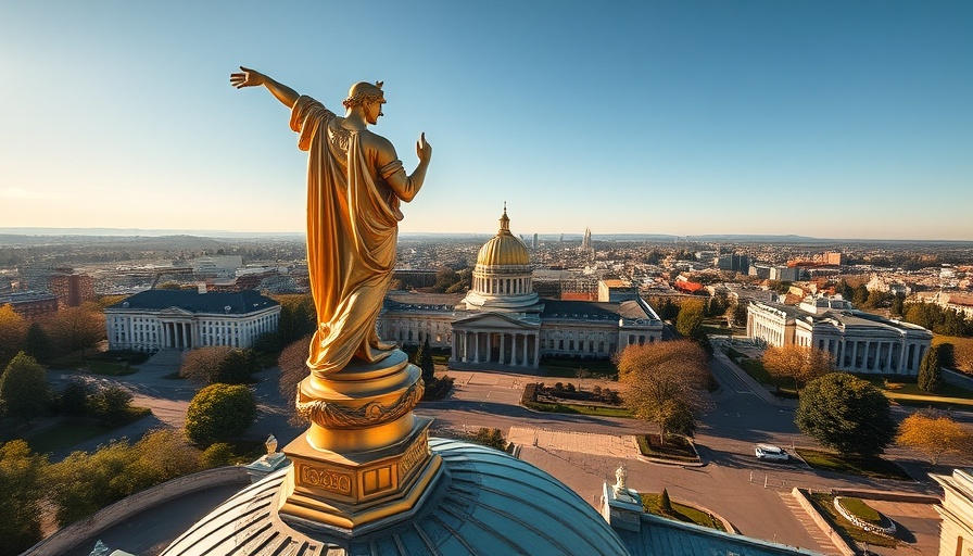 Golden statue on Oregon Capitol with cityscape, Oregon Estate Tax Changes