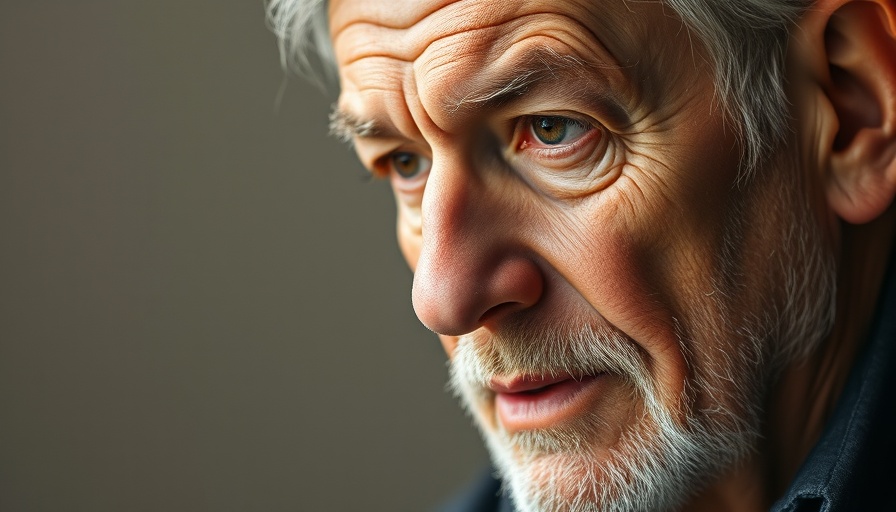 Older man discussing investment with a focused expression, macro shot