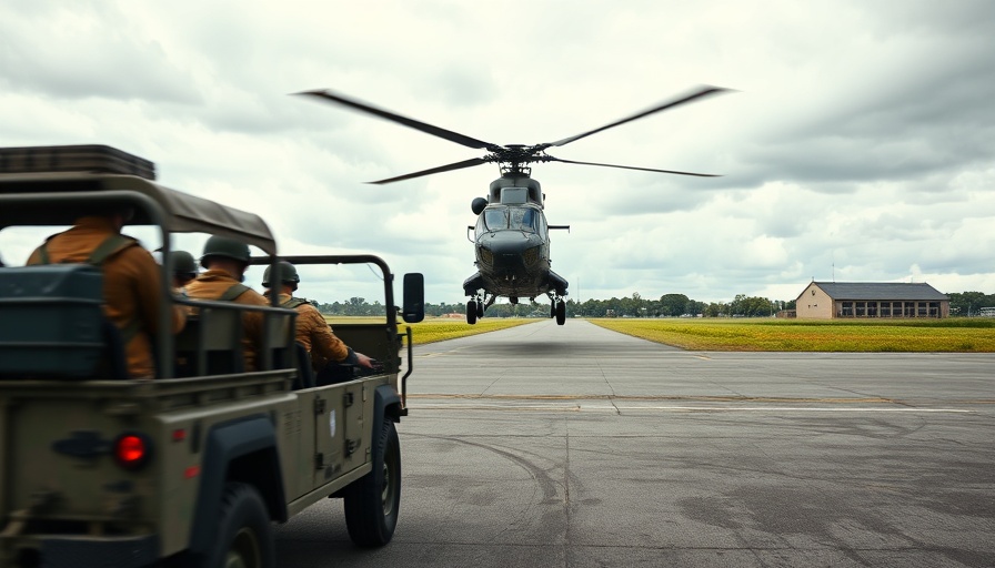 Helicopter lands as Cyprus shifts from Russian to American arms.