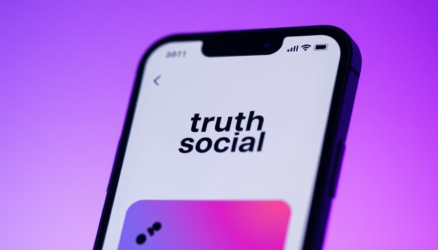 Truth Social app on smartphone. Lower my taxes concept.