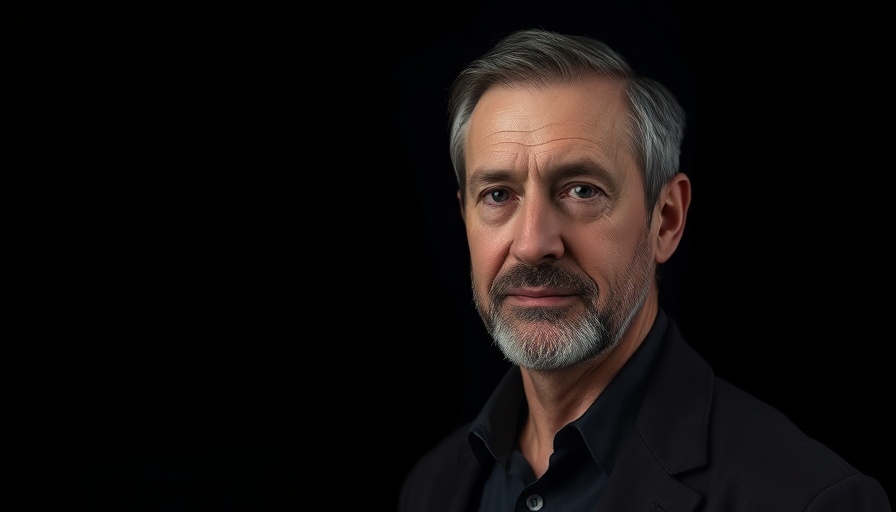 Confident man in dark setting pondering how to lower my taxes.