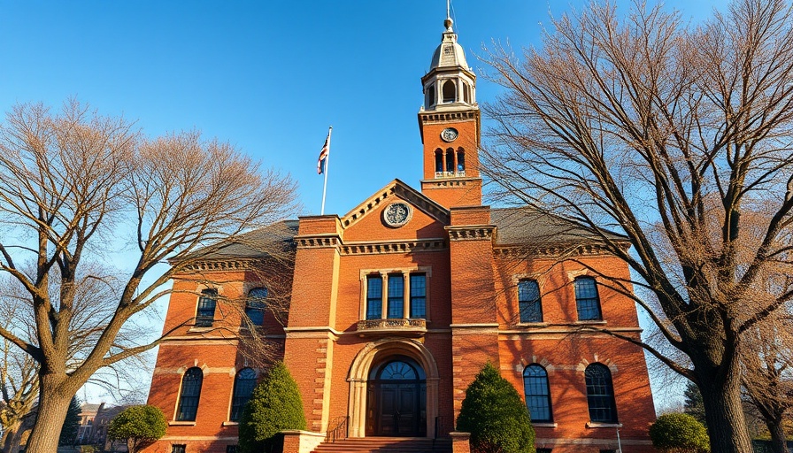 Historic courthouse in Maryland symbolizing B2B tax system.