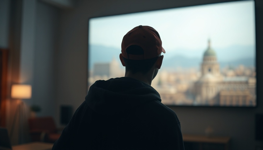 Person in red cap facing blurry screen, rising oil prices due to geopolitical tensions.
