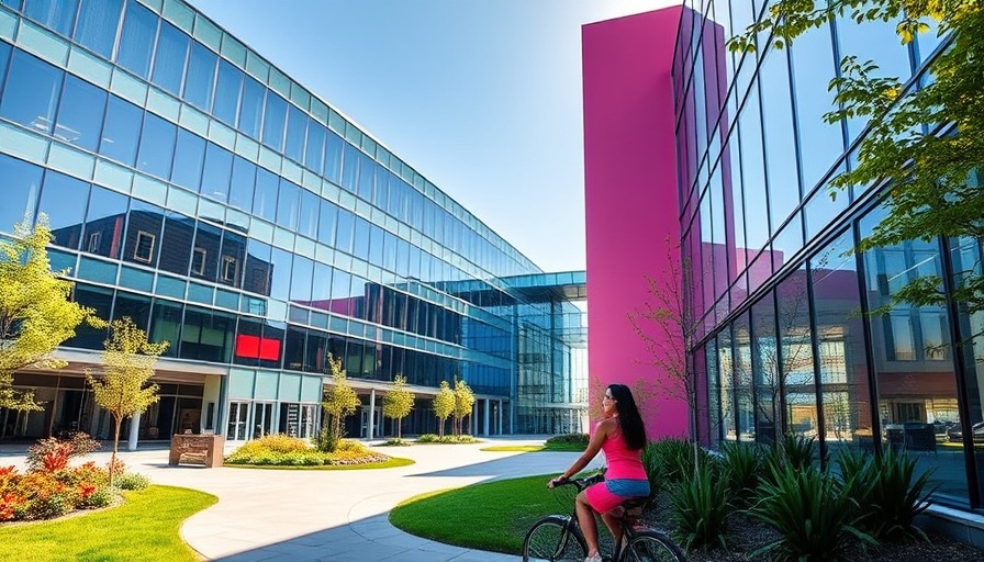 Alphabet transformation concept at campus with vibrant design.