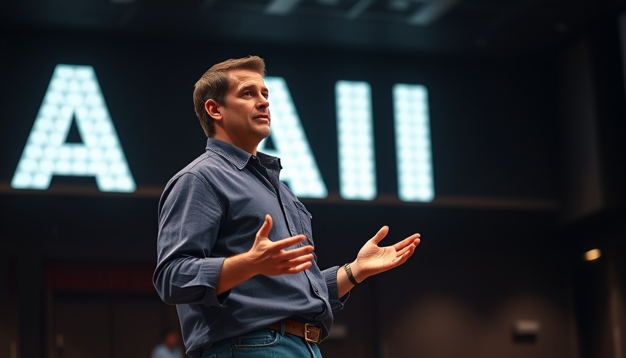 Senior speaker discusses AI concepts at event, Nvidia stock AI demand.