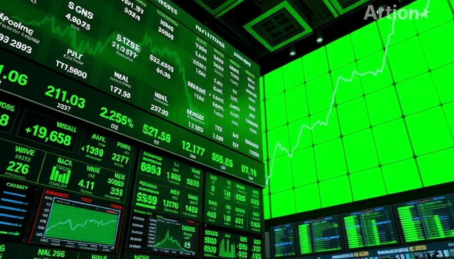 Digital stock market display showing upward trends, indicating stocks poised for higher open.