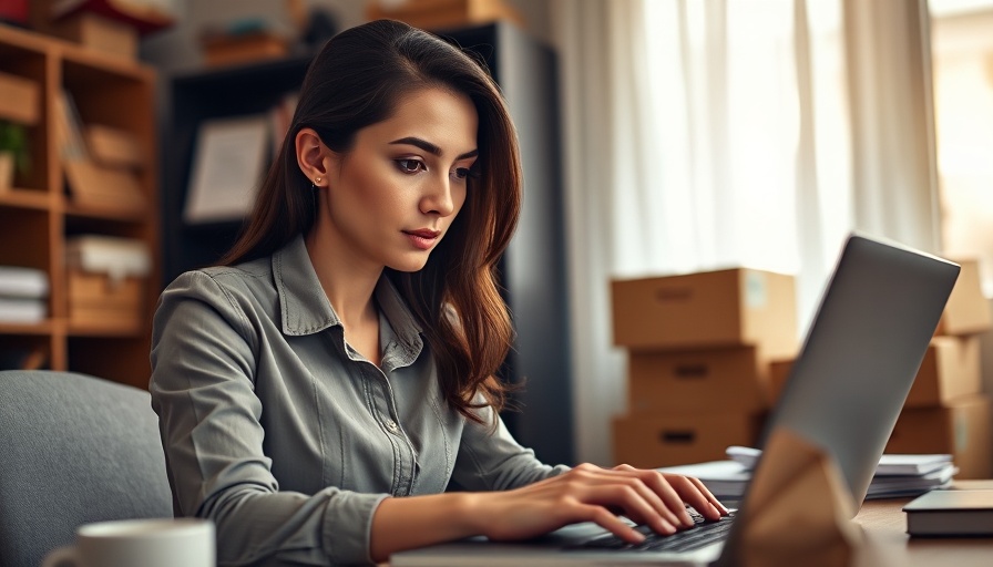 Businesswoman working in home office, comparing Sole Proprietorship vs LLC.