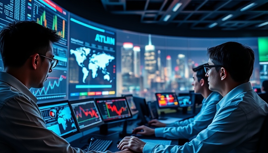 Cybersecurity analysts in control room monitoring global data