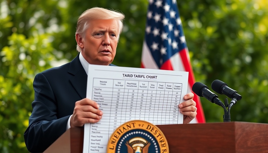 Canada and Mexico Trump's tariff chart displayed by a former President.
