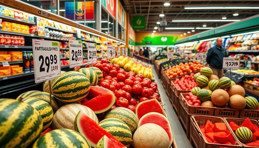 High fruit prices due to Trump's tariffs in a grocery store.