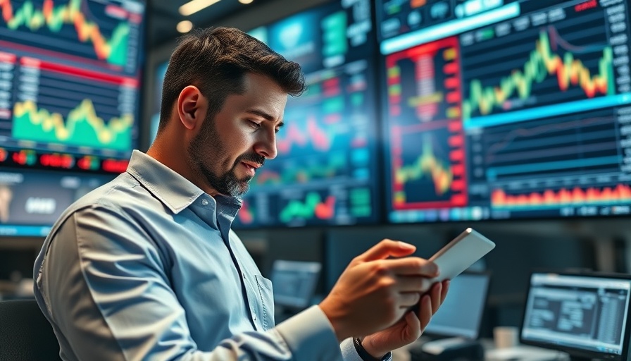 Businessman analyzes financial data at Aon plc hedge funds investment.