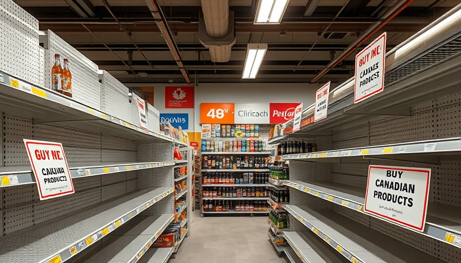 Canadian retailers label US imports, empty shelves with Canadian signs.
