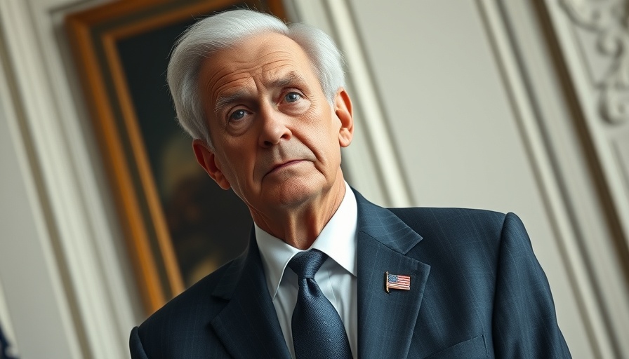 Elderly man in suit looking sideways, tariffs impact on retailers.