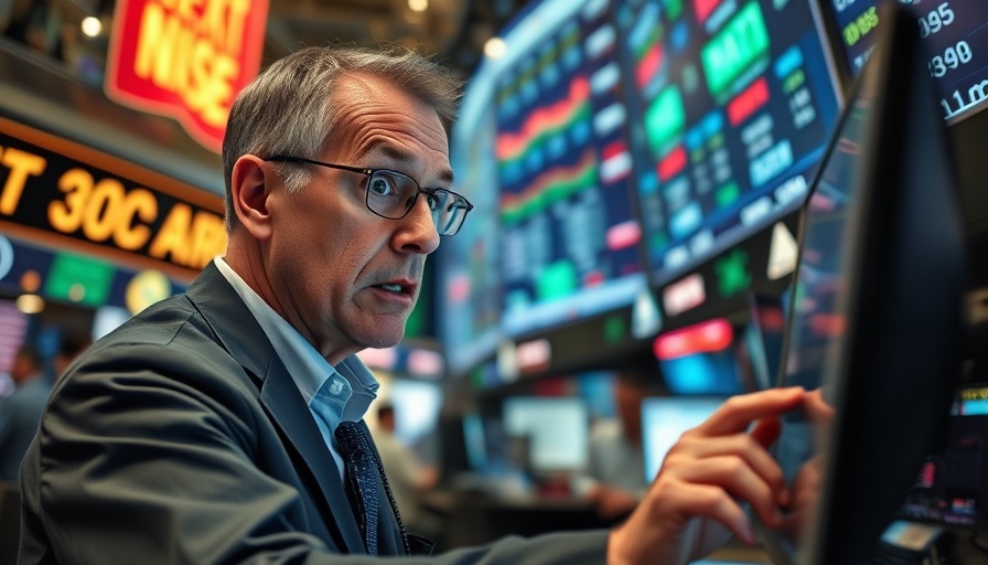 Trader on stock market floor reacts as market poised for a roaring comeback.