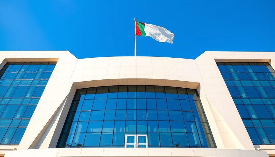 UAE Ministry building with flag, related to LuLu Retail UAE government discounts.