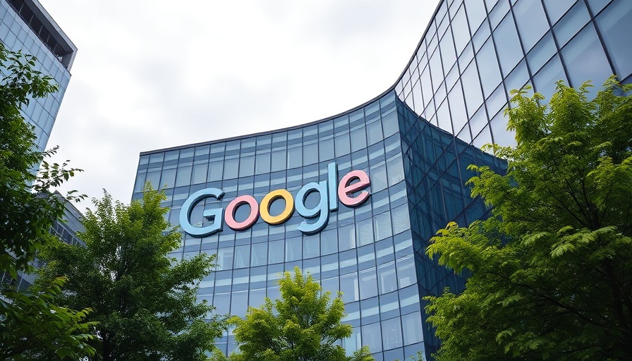 Google office building reflecting AI impact on search engines.