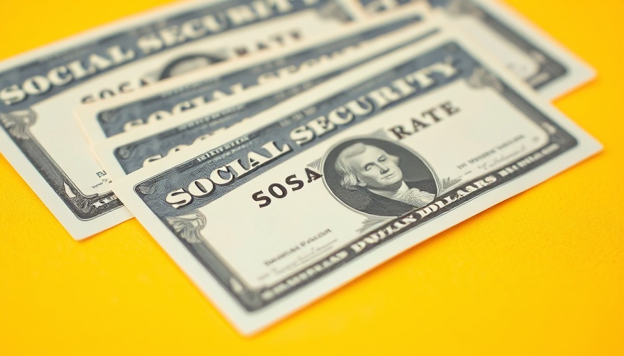 Close-up of Social Security cards and US currency illustrating funding crisis.