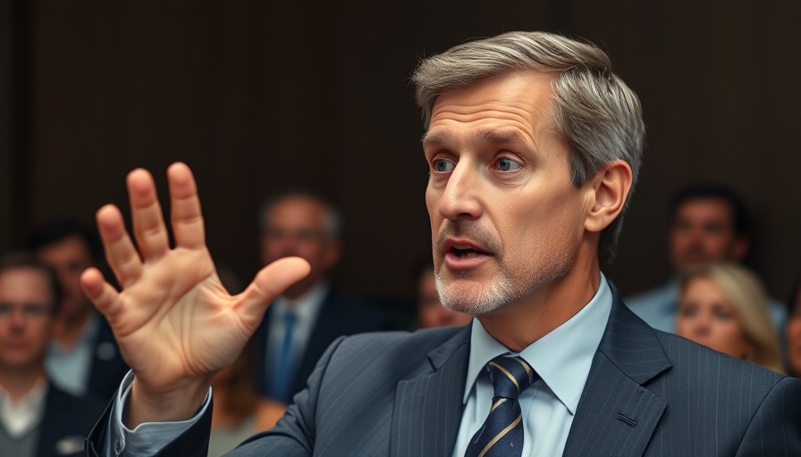 Focused middle-aged man discussing tax strategies.