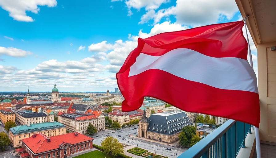 Polish flag waving over Warsaw skyline, Poland presidential election tax policy.