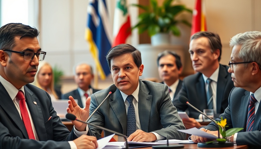International leaders engaged in discussion preparing for rising defense spending.