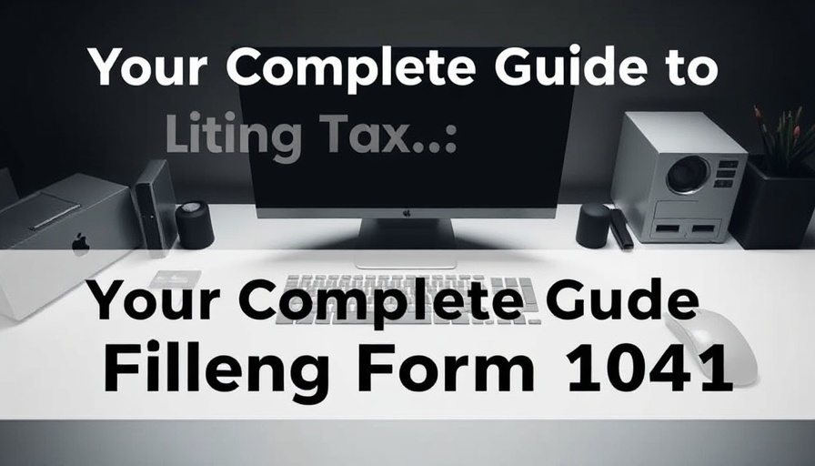 Guide on IRS Form 1041 for Estates and Trusts in workspace setting.