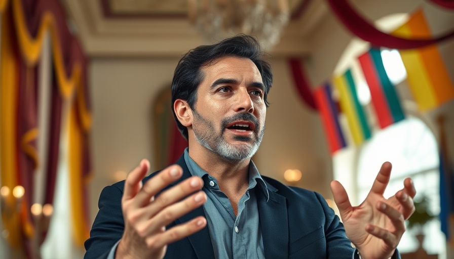 Confident man speaking in vibrant room on tax strategies