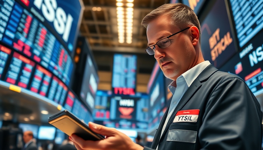 Stock traders at exchange amid Trump tariff deadline decision