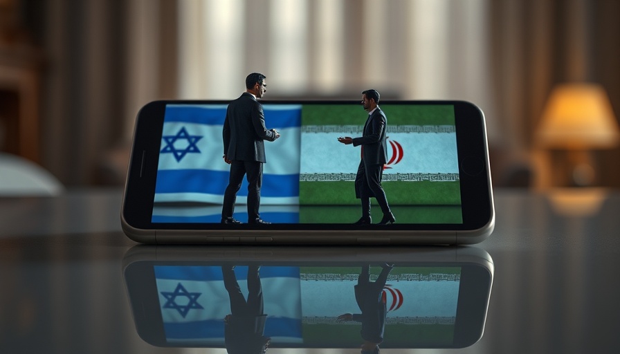 Geopolitical tension impacting oil markets displayed on a smartphone.