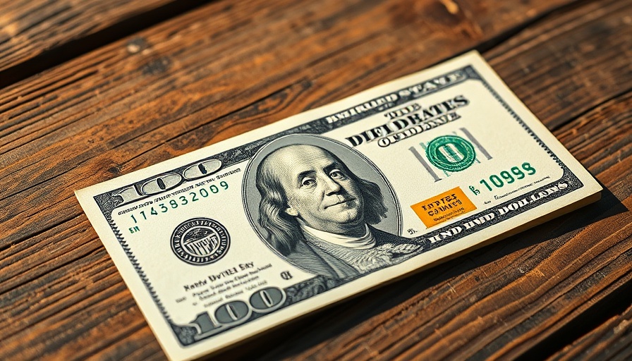 Dividend Stock Surge concept with hundred dollar bills and dividends label.