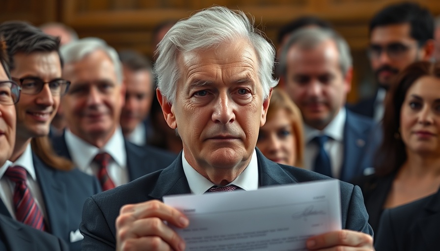Elderly man with document, Trump Big Beautiful Bill for Retirees Taxes signing.