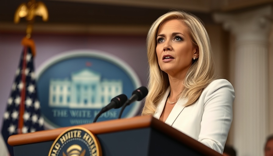 Blonde woman speaks at podium on unsealed grand jury transcripts.