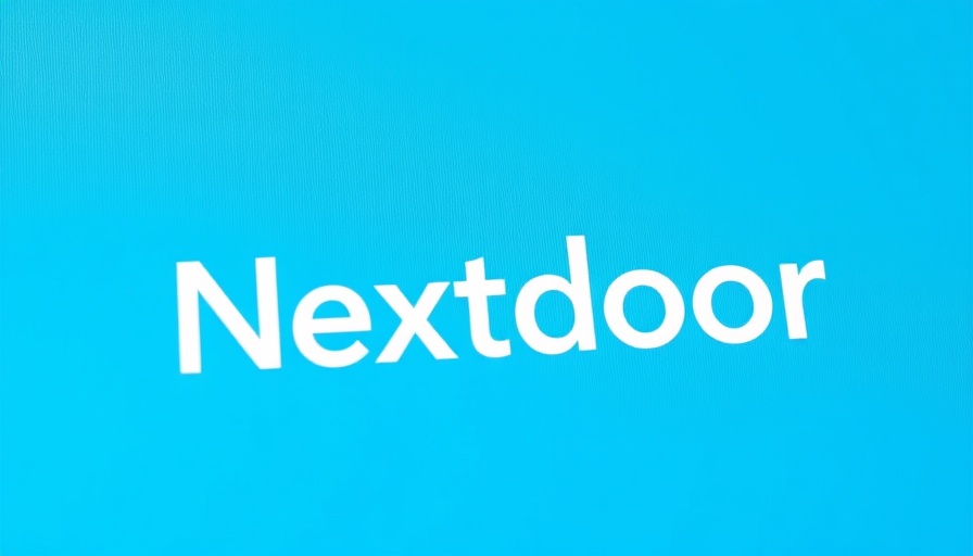 Nextdoor logo on blue background, AI talent competition context.