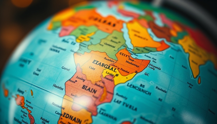 Colorful globe highlighting North America and Mexico.