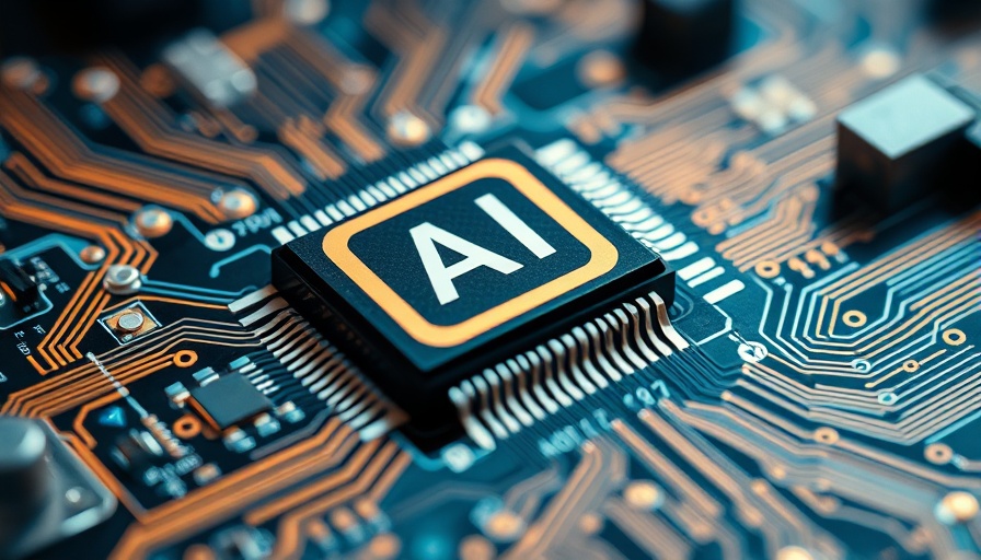 AI semiconductor chip representing stock investment opportunity.
