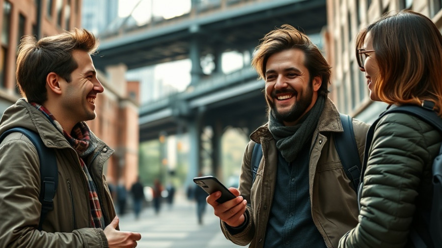 Candid street photo about dental care and celebrity smiles