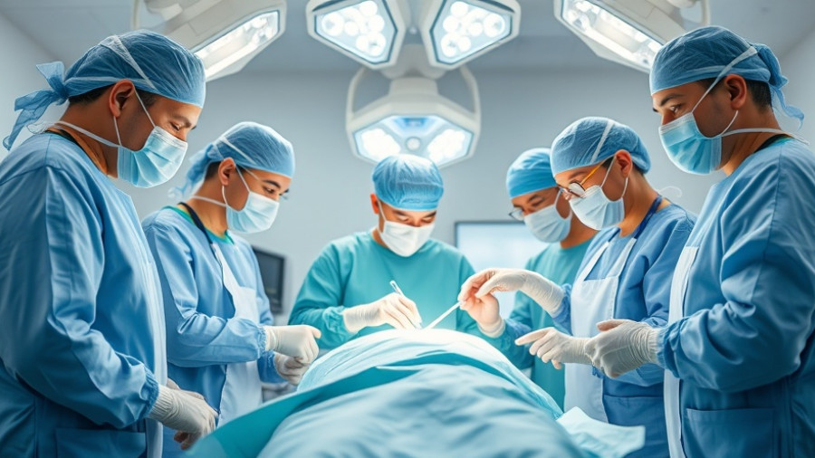Foot health tips from medical professionals preparing in an operating room.