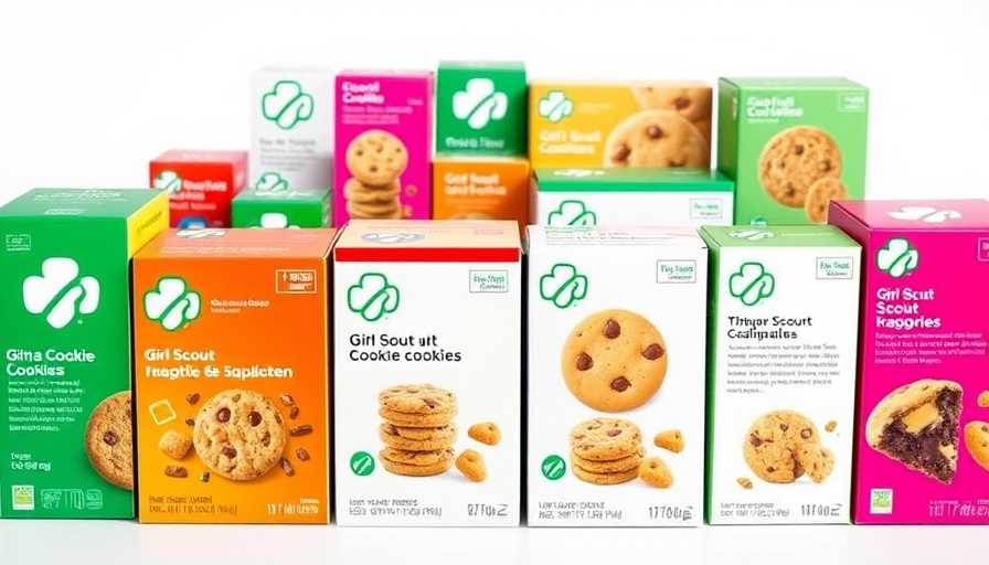 Variety of Girl Scout cookie boxes highlighting safety concerns.
