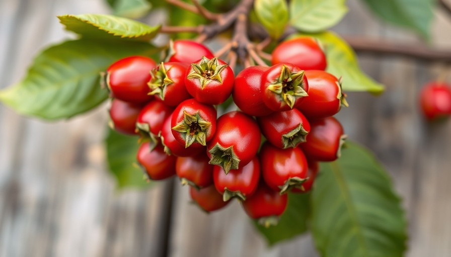 Vibrant rose hips highlighting immune health benefits.