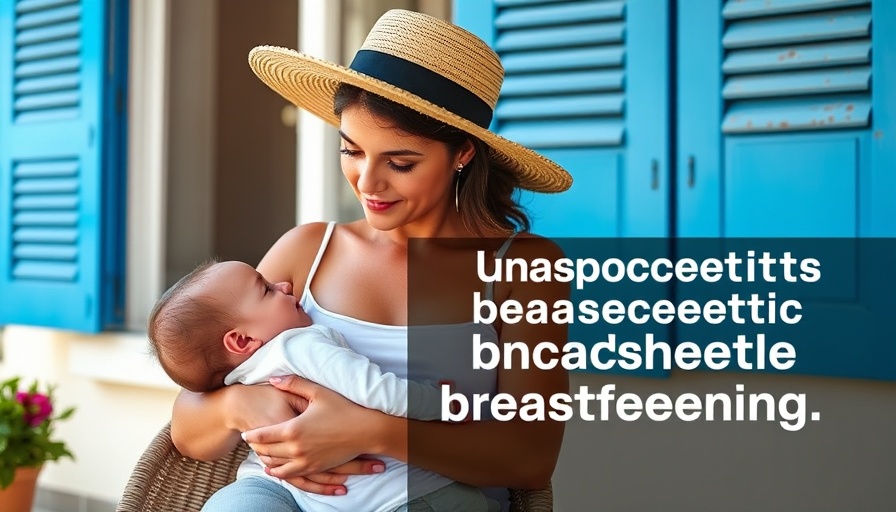 Mother breastfeeding child in public; unapologetic breastfeeding.