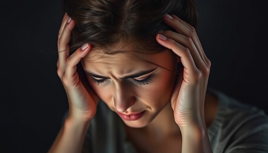 Young woman in pain, illustrating migraine attacks.