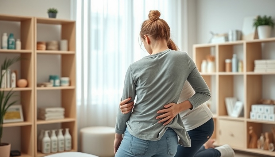 Chiropractor adjusting a woman's back in a serene therapy room.