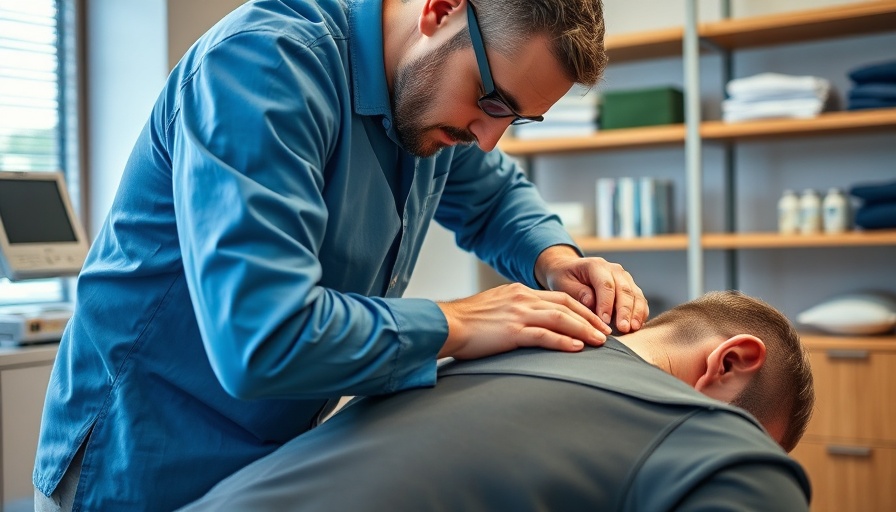 Chiropractor adjusting patient to address why neck and back pain, therapy session.