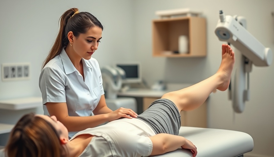 Chiropractor adjusting patient's leg, why neck and back pain relief.