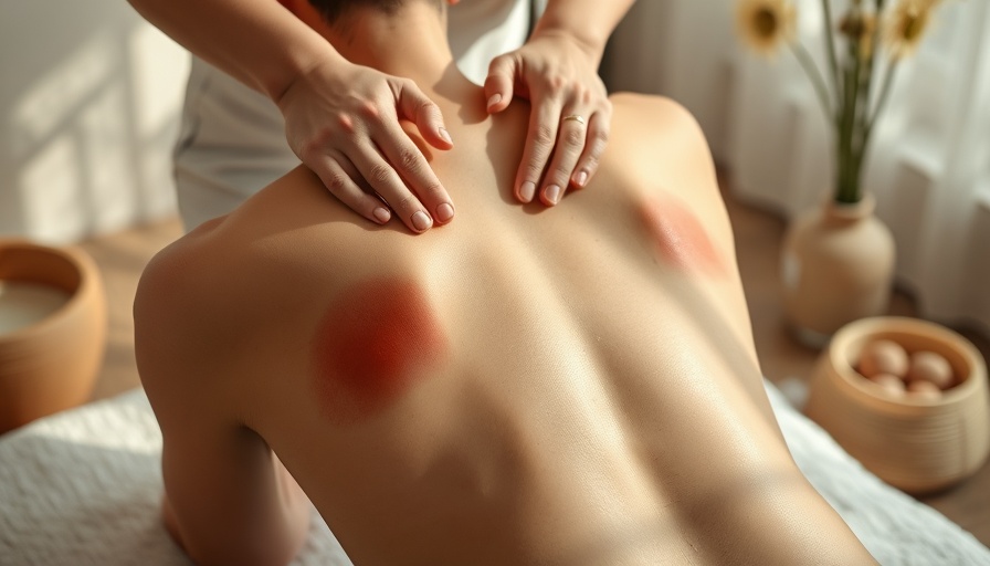 Gua sha therapy for neck and back pain relief.