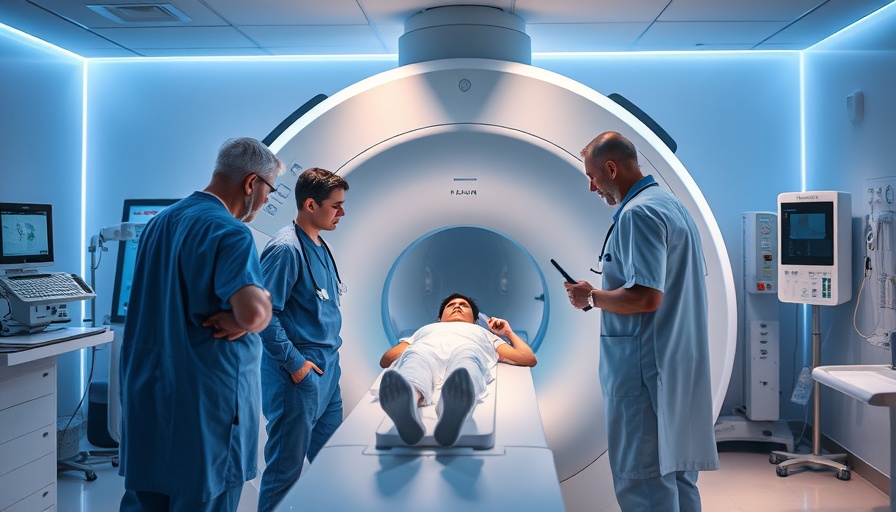 Medical team conducting an MRI scan in a modern hospital setting.