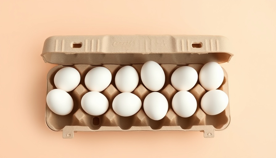 Neatly arranged eggs in a carton, best place to store eggs.